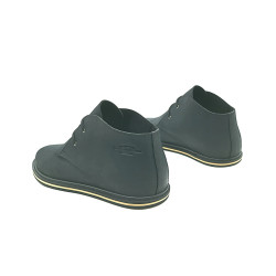 Chavo Pierrot matte black details beige handmade leather shoes - Cooperative Handmade