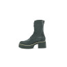 Coco Large double black details beige handmade leather ankle boots - Cooperative Handmade