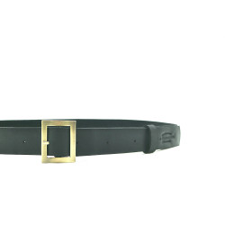 Nazo fatty matte black handmade leather belt - Cooperative Handmade