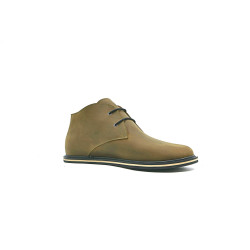 Chavo Pierrot fatty olive green details black beige handmade leather shoes - Cooperative Handmade