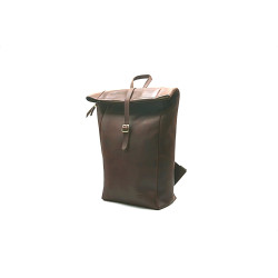 Cosecha brown ranger handmade leather backpack zipper - Cooperative Handmade