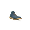 Ocho fatty ocean blue details beige handmade leather shoes - Cooperative Handmade