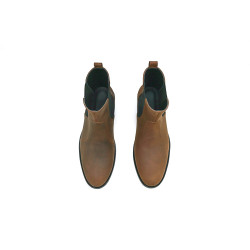 Hache fatty brown details black handmade leather shoes - Cooperative Handmade