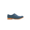 Borges fatty ocean blue details beige handmade leather shoes - Cooperative Handmade