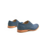 Borges fatty ocean blue details beige handmade leather shoes - Cooperative Handmade