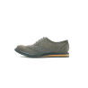 Borges Tavo gray suede details black handmade leather shoes - Cooperative Handmade