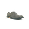 Borges Tavo gray suede details black handmade leather shoes - Cooperative Handmade