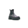 Hache Platform purple nappa details black handmade leather shoes - Cooperative Handmade