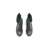 Hache Platform purple nappa details black handmade leather shoes - Cooperative Handmade