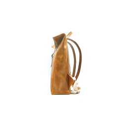 Cosecha caramel ranger handmade leather backpack - Cooperative Handmade