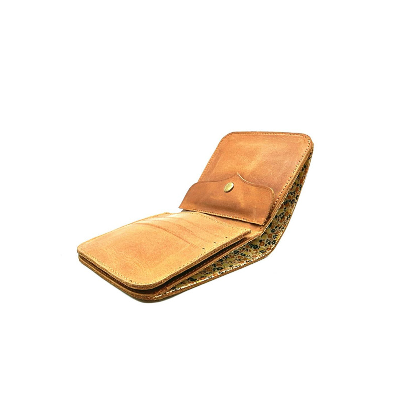 Gabo caramel handmade leather wallet - Cooperative Handmade