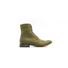 Coco fatty green handmade leather ankle boots - Cooperative Handmade