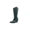 Pour Nina Tall black nappa handmade leather boots - Cooperative Handmade