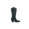 Pour Nina Tall black nappa handmade leather boots - Cooperative Handmade