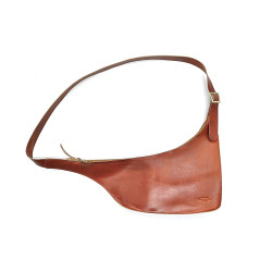 Toba caramel ranger handmade leather shoulder bag - Cooperative Handmade