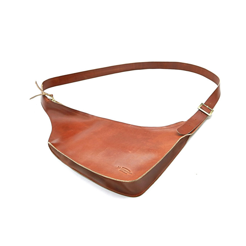 Toba caramel ranger handmade leather shoulder bag - Cooperative Handmade