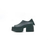 Mica black nappa handmade leather platform sandals - Cooperative Handmade