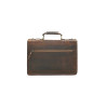 Matias fatty brown handmade leather briefcase laptop case - Cooperative Handmade