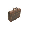 Matias fatty brown handmade leather briefcase laptop case - Cooperative Handmade