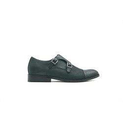 Ugo black nappa fatty matte black handmade leather shoes - Cooperative Handmade