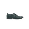 Ugo black nappa fatty matte black handmade leather shoes - Cooperative Handmade