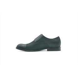 Ugo black nappa fatty matte black handmade leather shoes - Cooperative Handmade