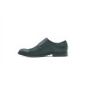 Ugo black nappa fatty matte black handmade leather shoes - Cooperative Handmade