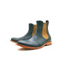 Hache black nappa details brown handmade leather shoes - Cooperative Handmade