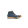 Ocho fatty ocean blue fatty brown handmade leather shoes - Cooperative Handmade