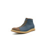 Ocho fatty ocean blue fatty brown handmade leather shoes - Cooperative Handmade