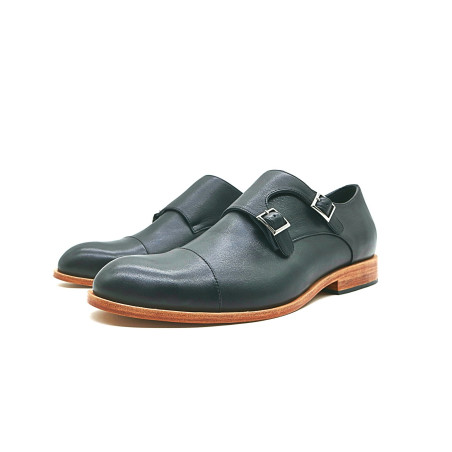 Ugo black nappa handmade leather shoes - Cooperative Handmade