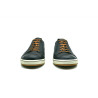 Baires black nappa details brown handmade leather sneakers - Cooperative Handmade