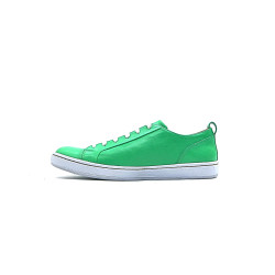 Baires cyan green nappa handmade leather sneakers - Cooperative Handmade