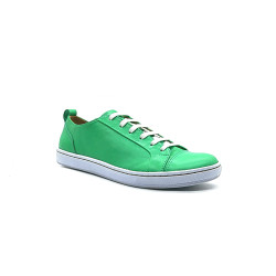 Baires cyan green nappa handmade leather sneakers - Cooperative Handmade