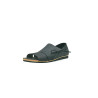 Nuna matte black details beige handmade leather sandals - Cooperative Handmade