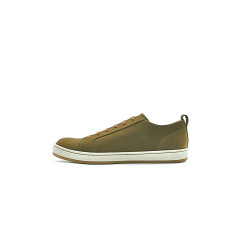 Baires fatty olive green handmade leather sneakers - Cooperative Handmade