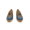 Chloe fatty brown fatty blue handmade leather shoes - Cooperative Handmade