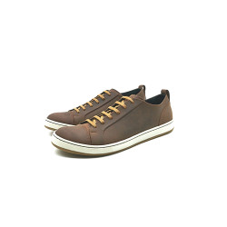 Baires fatty brown handmade leather sneakers - Cooperative Handmade