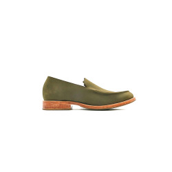 Ato NG fatty olive green handmade leather shoes - Cooperative Handmade