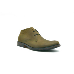 Chavo olive green vintage handmade leather shoes - Cooperative Handmade