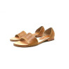 Maria version b caramel ranger details yellow handmade leather sandals - Cooperative Handmade