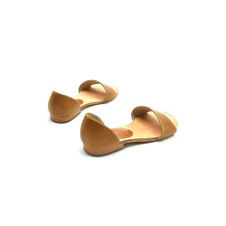 Maria version b caramel ranger details yellow handmade leather sandals - Cooperative Handmade