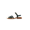 Juana fatty black handmade leather sandals - Cooperative Handmade