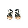 Juana fatty black handmade leather sandals - Cooperative Handmade