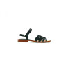 Juana fatty black handmade leather sandals - Cooperative Handmade