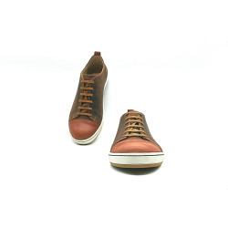 Baires version Coqui handmade leather sneakers - Cooperative Handmade