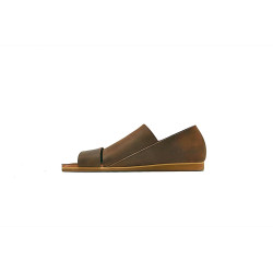 Nuna fatty brown handmade leather sandals - Cooperative Handmade