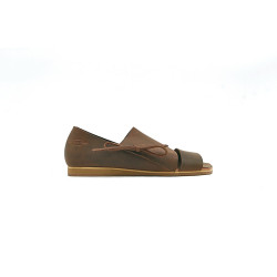 Nuna fatty brown handmade leather sandals - Cooperative Handmade