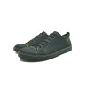 Baires fatty matte black details yellow elastic handmade leather sneakers - Cooperative Handmade