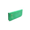 Margarita cyan green handmade leather wallet - Cooperative Handmade